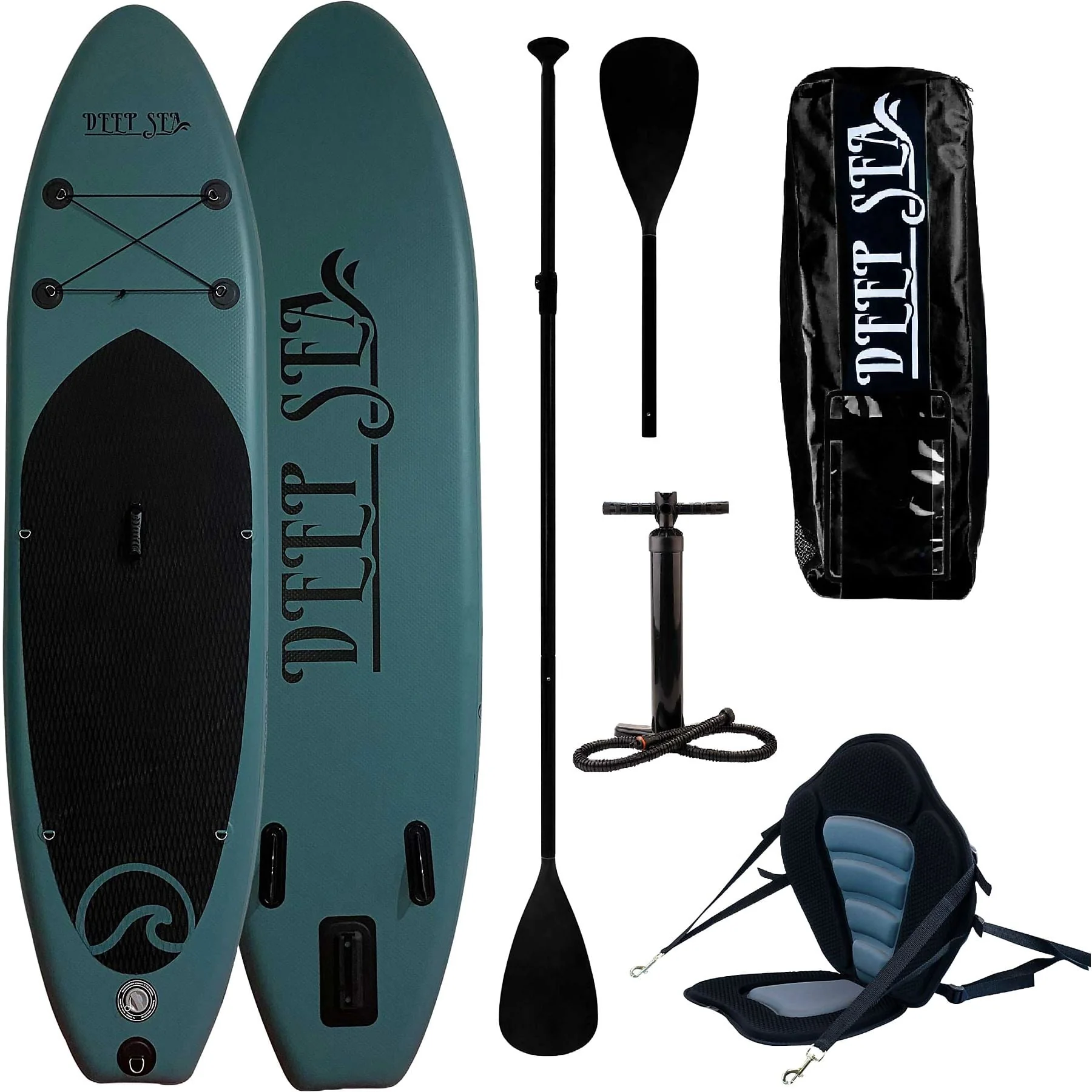 DEEP SEA Kayak pro Stand Up Paddle Grün