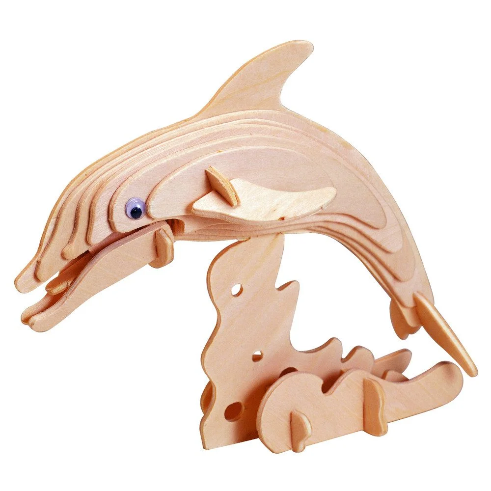 Besttoy Holz-Modellbau – Delfin 3D-Steckbausatz