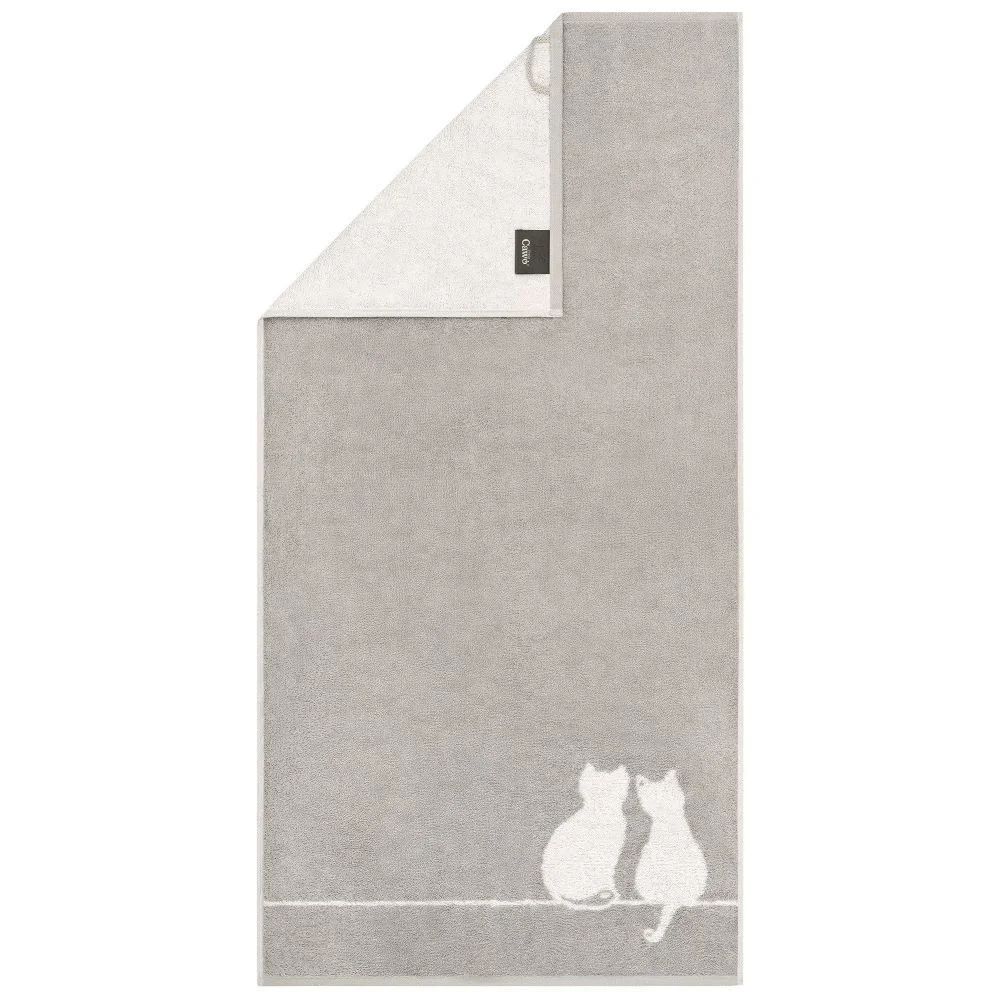 Handtuchserie „Cute Cats Edition You & Me“ – Cawö Premium Baumwoll-Handtuch 30×50 cm