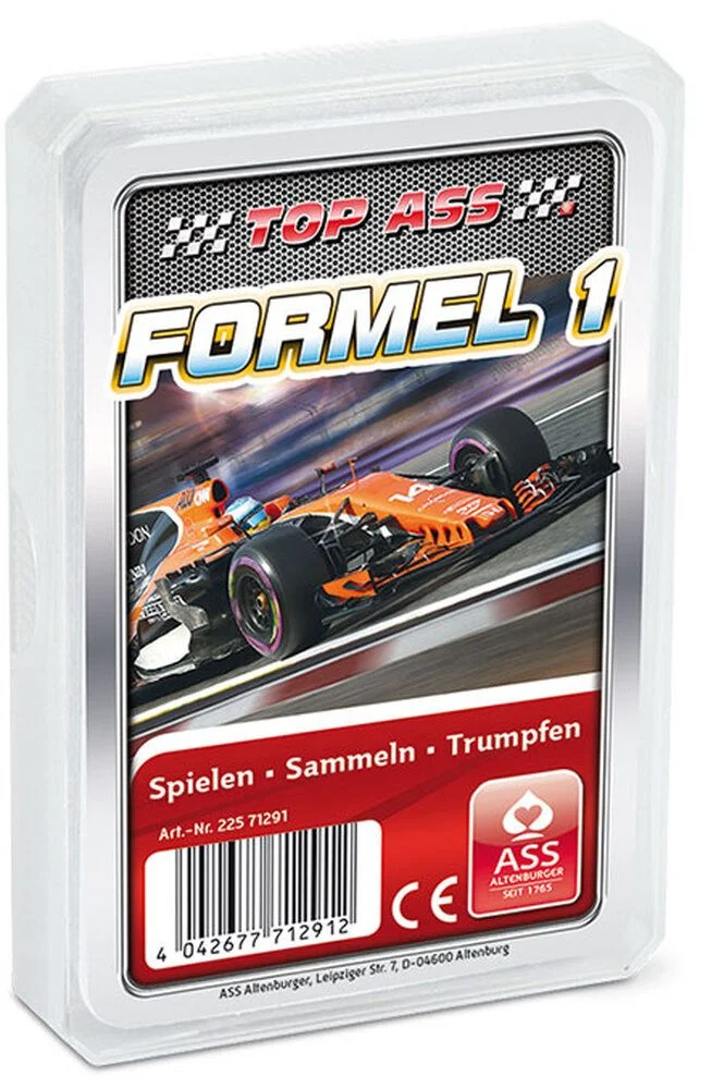 CARTAMUNDI Spiel – TOP ASS Quartett „Formel 1“
