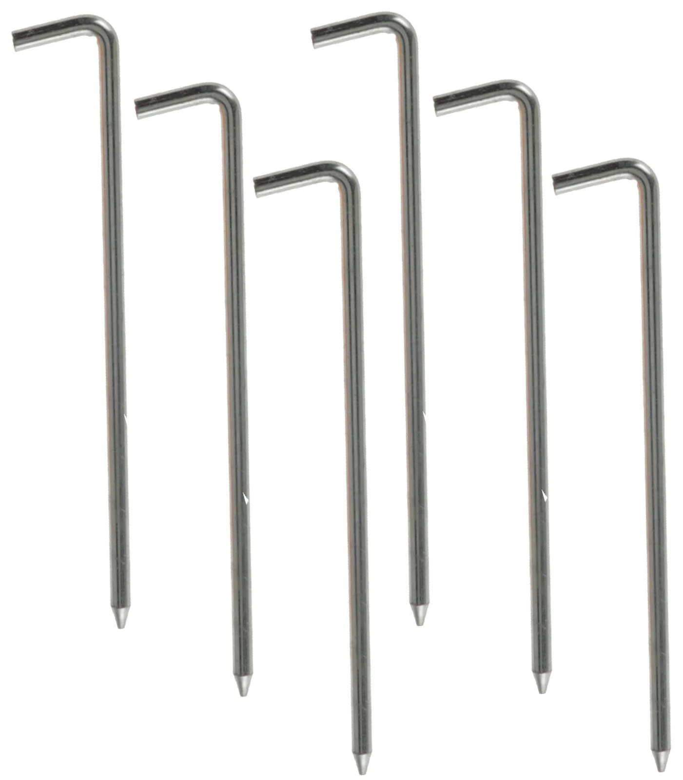 REDCLIFFS Zeltheringe – 6er Set Bodenanker aus Stahl (Dickes Rundprofil)