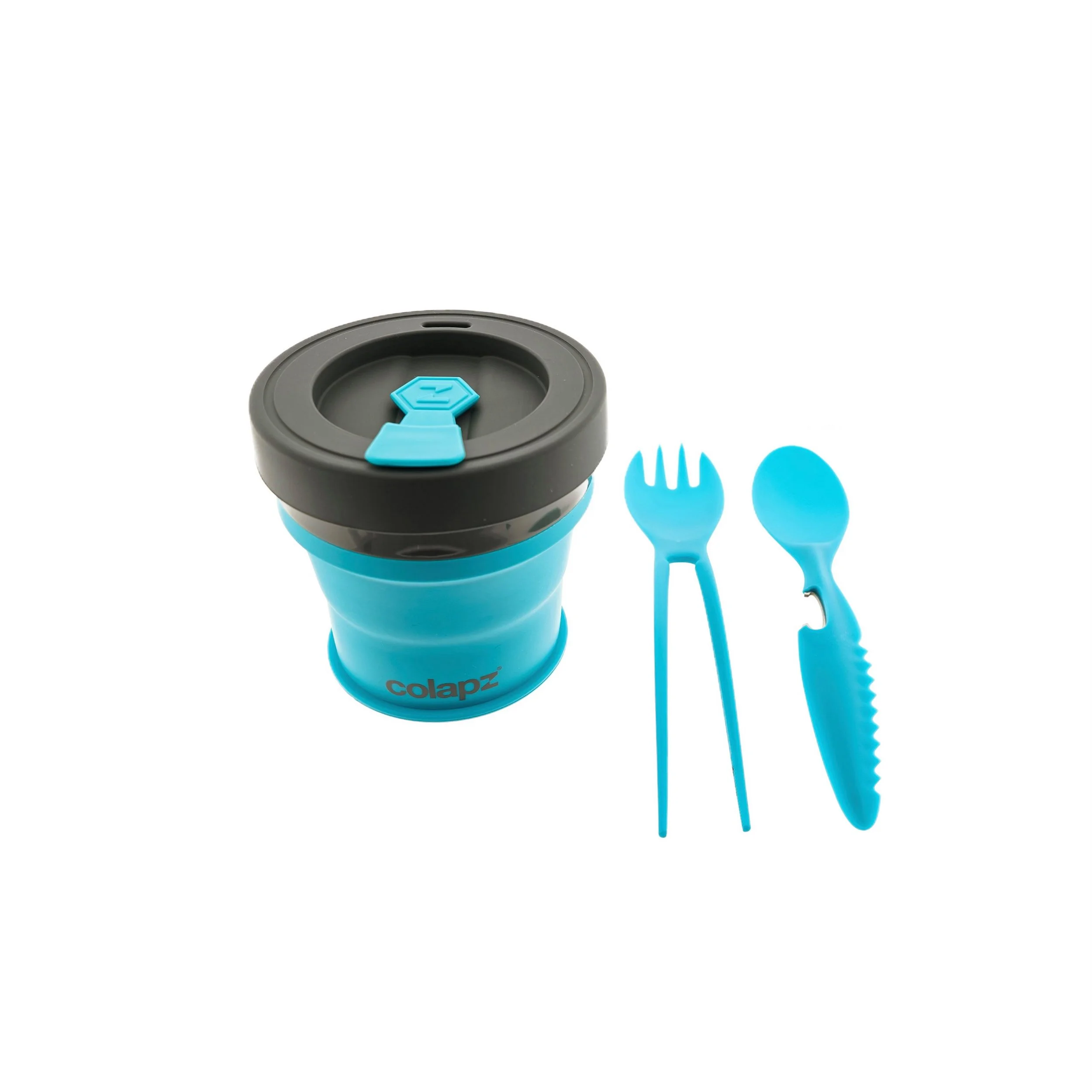 COLAPZ 7-in-1 Camping-Besteckset – Kompaktes Reisebesteck to Go