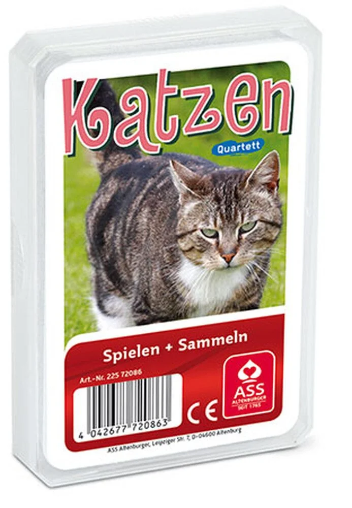 CARTAMUNDI Spiel – Tier-Quartett „Katzen“