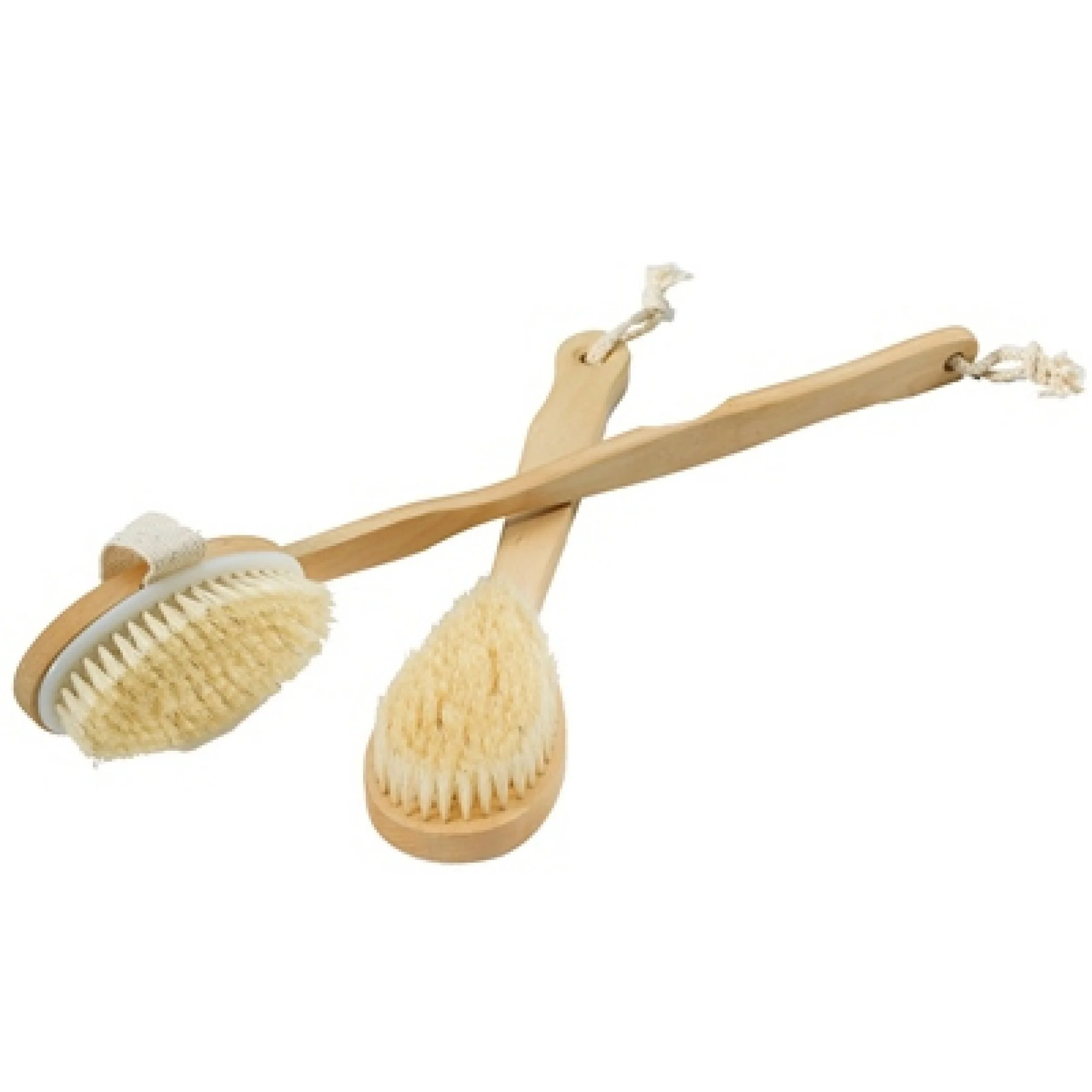 Infraworld Sauna-Bürstenset – 2-teiliges Wellness-Set mit Naturborsten (Modell M5503)