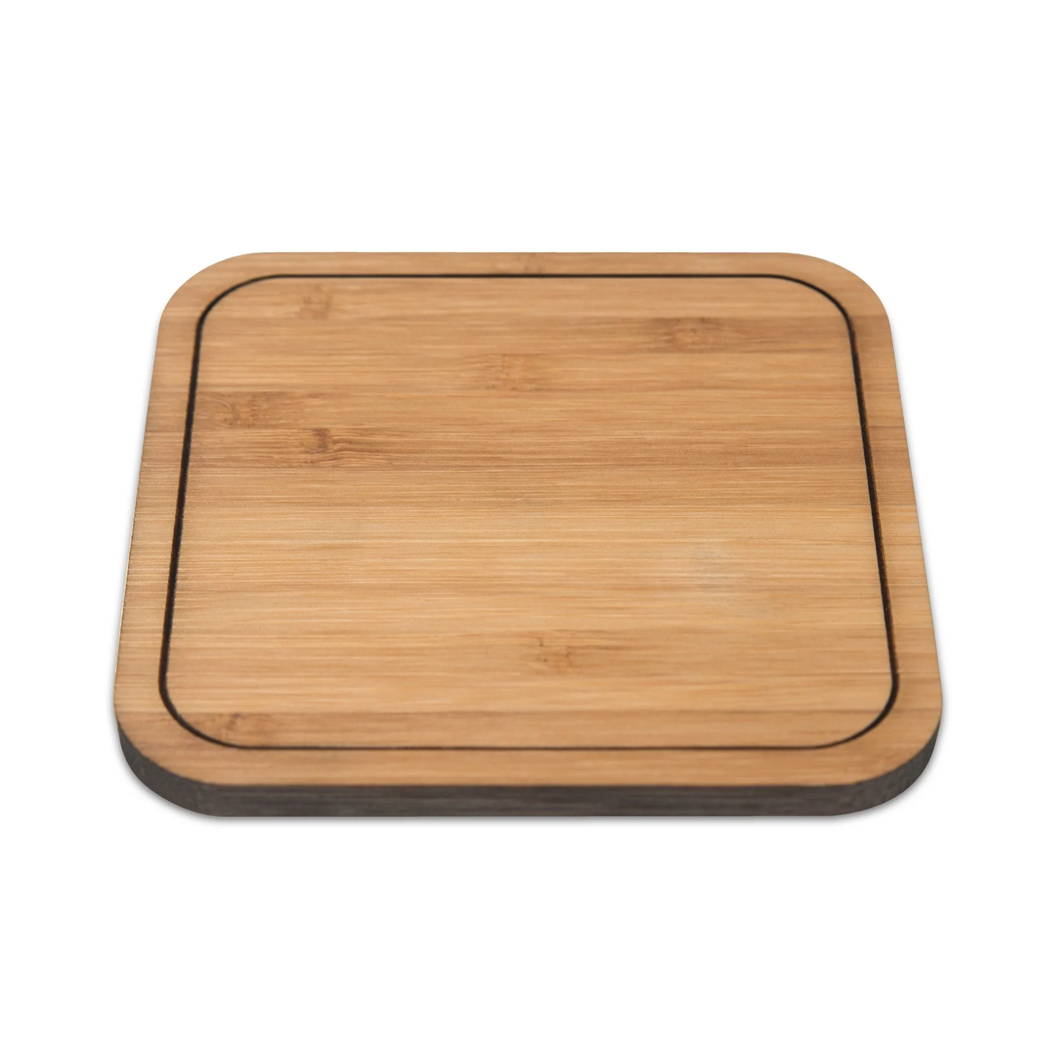 Getränkeuntersetzer „Stinktier Yoga“ – quadratisch, Transparent