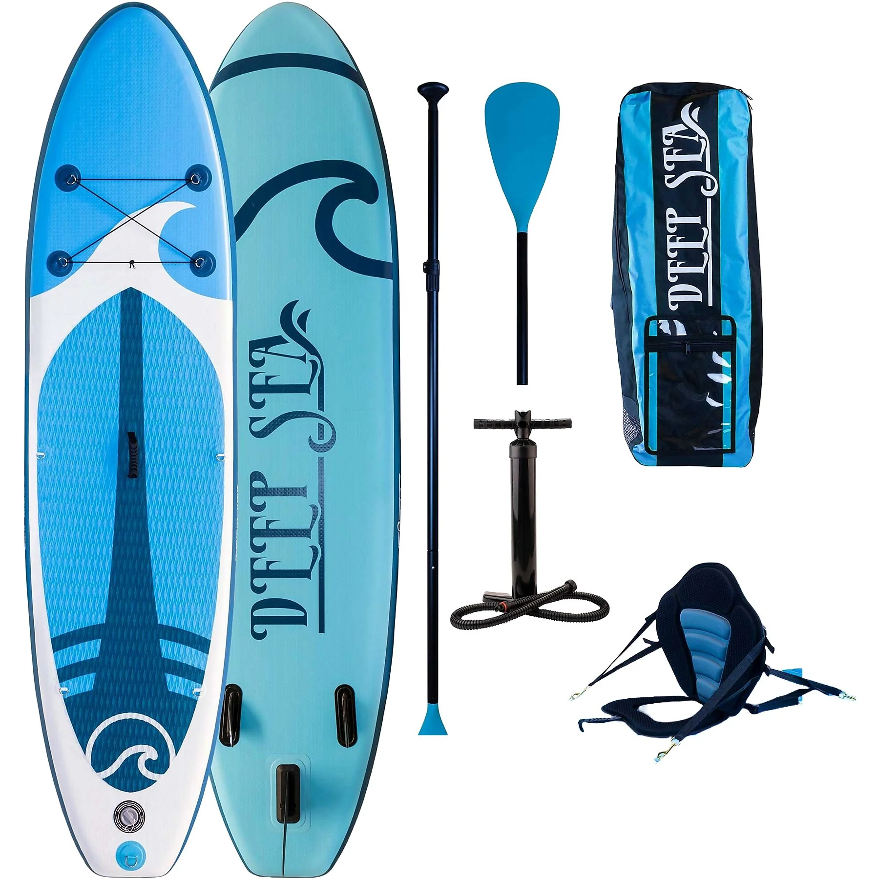 DEEP SEA Kayak Pro Stand Up Paddle Blau